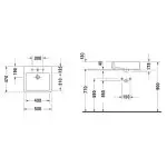 Умывальник 500х470 Duravit Vero (0452500000) - Фото 3