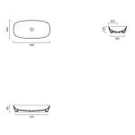 Умивальник на стільницю Catalano Green Lux 80х40 см, білий (180APGRLX00) - Фото 3
