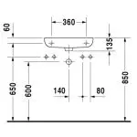 Раковина Duravit D-Code 220х500 см, отверстие для смесителя справа (07065000082) - Фото 3
