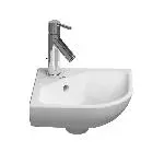 Умивальник кутовий Duravit ME by Starck 43.5х38 см, білий (0722430000) - Фото 2