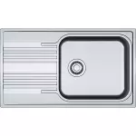 Кухонна мийка Franke Smart SRL 611-86 XL оборотна, вентиль, сифон, 86х50, нержавіюча сталь з декором (101.0456.706) - Фото 1