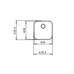 Кухонная мойка Teka BE 40.40 (20) под столешницу, нержавеющая сталь, полированная (10125152) - Фото 2