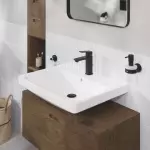 Змішувач для умивальника Grohe Cubeo M-Size одноважільний, чорний матовий (1017552430) - Фото 2