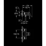 Смеситель для душа Grohe Ozanne, хром (1097960000) - Фото 4