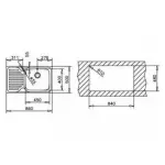 Кухонна мийка Teka Classic Max 1B 1D RHD нерж. сталь (11119200) - Фото 3