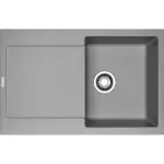 Кухонная мойка Franke Maris MRG 611, накладная, оборотная, 78х50, гранит серый камень (114.0565.117) - Фото 1