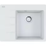 Кухонна мийка Franke Centro CNG 611-62 TL, накладна, чаша праворуч, 62х50, граніт білий (114.0630.449) - Фото 1