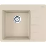 Кухонна мийка Franke Centro CNG 611-62 TL, накладна, крило праворуч, 62х50, граніт бежевий (114.0630.459) - Фото 1