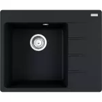Кухонна мийка Franke Centro CNG 611-62 TL, накладна, крило праворуч, 62х50, граніт онікс (114.0630.463) - Фото 1