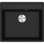 Кухонна мийка Franke Maris MRG 610-52 TL, накладна, 56х51, граніт онікс (114.0668.867) - Фото 1