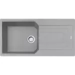 Кухонная мойка Franke Urban UBG 611-100 XL, накладная, оборотная, 100x50, гранит серый камень (114.0701.795) - Фото 1