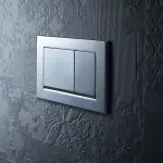 Клавиша смыва Geberit Omega30 с легкоочищаемой поверхностью, лакированный матовый хром/глянцевый хром (115.080.JQ.1) - Фото 2