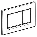 Клавіша змиву Geberit Sigma 30, білий/матовий хром (115.883.KL.1) - Фото 2