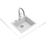 Кухонная мойка Teka Forsquare 50.40 TG, врезная, грантиная, ультра белый (115230009) - Фото 2
