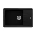 Кухонна мийка Teka Stone 60 B-TG 1B 1D врізна, гранітна, чорний металік (115330031) - Фото 1