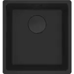 Кухонна мийка Franke Maris MRG 110-37, під стільницю, 40.3x43.3, граніт чорний матовий (125.0699.225) - Фото 1