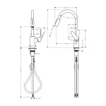 Змішувач для кухні Hansgrohe Focus M41 Focus 240 (31815800) - Фото 3