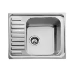 Мийка кухонна врізна Teka Classic 1B 650х500 мм сталь нержавіюча, мікротекстура (40109611) - Фото 1