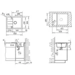 Кухонна мийка Teka Astral 45 B-TG з матеріалу Tegranit (40143508) - Фото 2