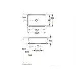 Раковина на столешницу Villeroy&Boch Architectura (41276001) - Фото 3