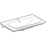 Умивальник накладний Geberit Selnova Square 100х48, білий (500.997.00.1) - Фото 2