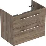 Шафа з умивальником Geberit Selnova Square, горіх темний/білий (501.210.00.1/500.995.00.1) - Фото 3