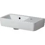 Умивальник Geberit Selnova Compact 50х25 зі скороченим вильотом, білий (501.513.00.1) - Фото 1