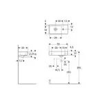 Умивальник Geberit Selnova Compact 50х25 зі скороченим вильотом, білий (501.506.00.1) - Фото 2