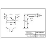 Раковина на столешницу Villeroy&Boch Loop & Friends 58,5x38 см (51540001) - Фото 4