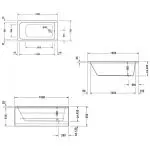 Ванна акрилова Duravit D-Code 150х75 см (700095000000000) - Фото 3