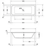 Ванна акрилова Duravit D-Code 180х80 см (700101000000000) - Фото 3