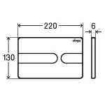 Інсталяція для підвісного унітазу Viega Prevista Dry з клавішею змиву Visign for Style 23 пластик, чорний глянсовий (771973S_773175) - Фото 3