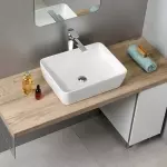 Умывальник GSI Sand накладной, белый (903711) - Фото 3