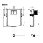 Скрытый смывной бачок Villeroy&Boch ViConnect (92248300) - Фото 3