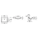 Раковина підвісна Roca Alter (A3270M1000) - Фото 2