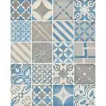 Керамогранит глазурованный Atlas Concorde Venti Boost Blue Mix 20x20 Matt (A3OQ) - Фото 1