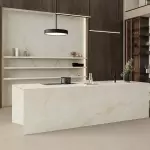 Керамогранітна плита для стільниць Atlas Concorde Onyx White Polished 12mm ST 162x324 (AJHJ) - Фото 2