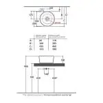 Умивальник на стільницю Globo Forty3 35х35 см, білий (FO035BI) - Фото 3