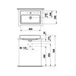 Раковина накладна Laufen Pro 60x38 (H8129530001041) - Фото 3