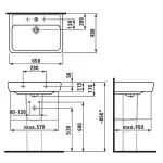 Раковина підвісна Laufen Pro 65х48 (H8189530001041) - Фото 3