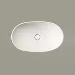 Умивальник накладний PAA Amore, Silkstone, зі зливом, 60х37, Matte White (IAMS_00) - Фото 2