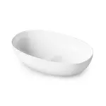 Умивальник на стільницю PAA Bella, прихований слив, литий камінь, 65х39, Glossy Alpine White (IBELL_00) - Фото 1