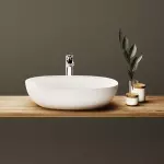 Умывальник накладной PAA Bella, Silkstone, без перелива, 65х39, Tinted Grey (IBELS_02) - Фото 3