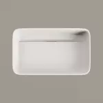 Умивальник накладний PAA Quadro On, Silkstone, без переливу, 55,5х33,5, Matte White (IQUASON_00) - Фото 2