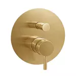 Змішувач для душу Paffoni Light, на 2 виходи, Brushed Honey Gold (LIG015HGSP) - Фото 1