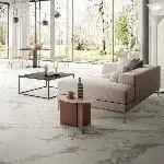 Керамограніт Fiandre Marmi Maximum Calacatta Light Lucidato 150х75 (MML406715) - Фото 2