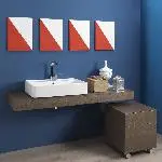 Раковина накладна Flaminia Miniwash 75x42x13 см (MW75PR) - Фото 3