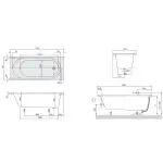 Ванна акрилова Villeroy&Boch O.NOVO (UBA170CAS2V-01) - Фото 4