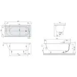 Ванна акрилова Villeroy&Boch O.NOVO (UBA177CAS2V-01) - Фото 4