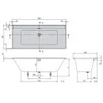 Ванна акрилова Villeroy&Boch Collaro 180x80 (UBA180COR2DV-01) - Фото 3